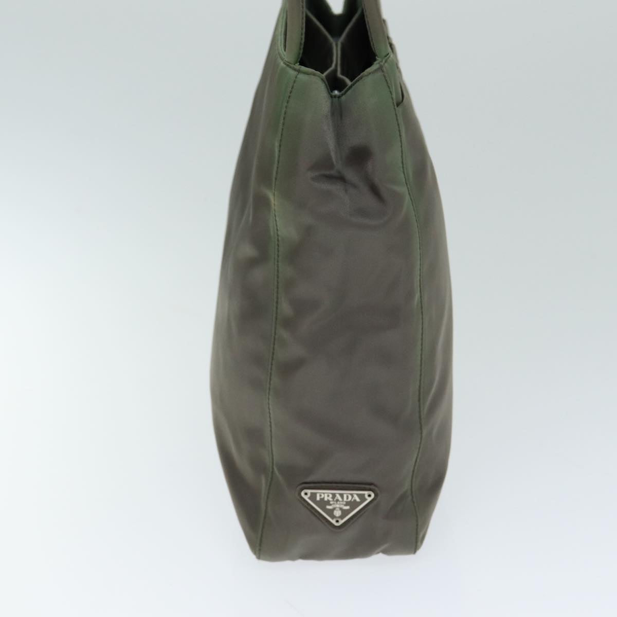 PRADA Tote Bag Nylon Gray Auth