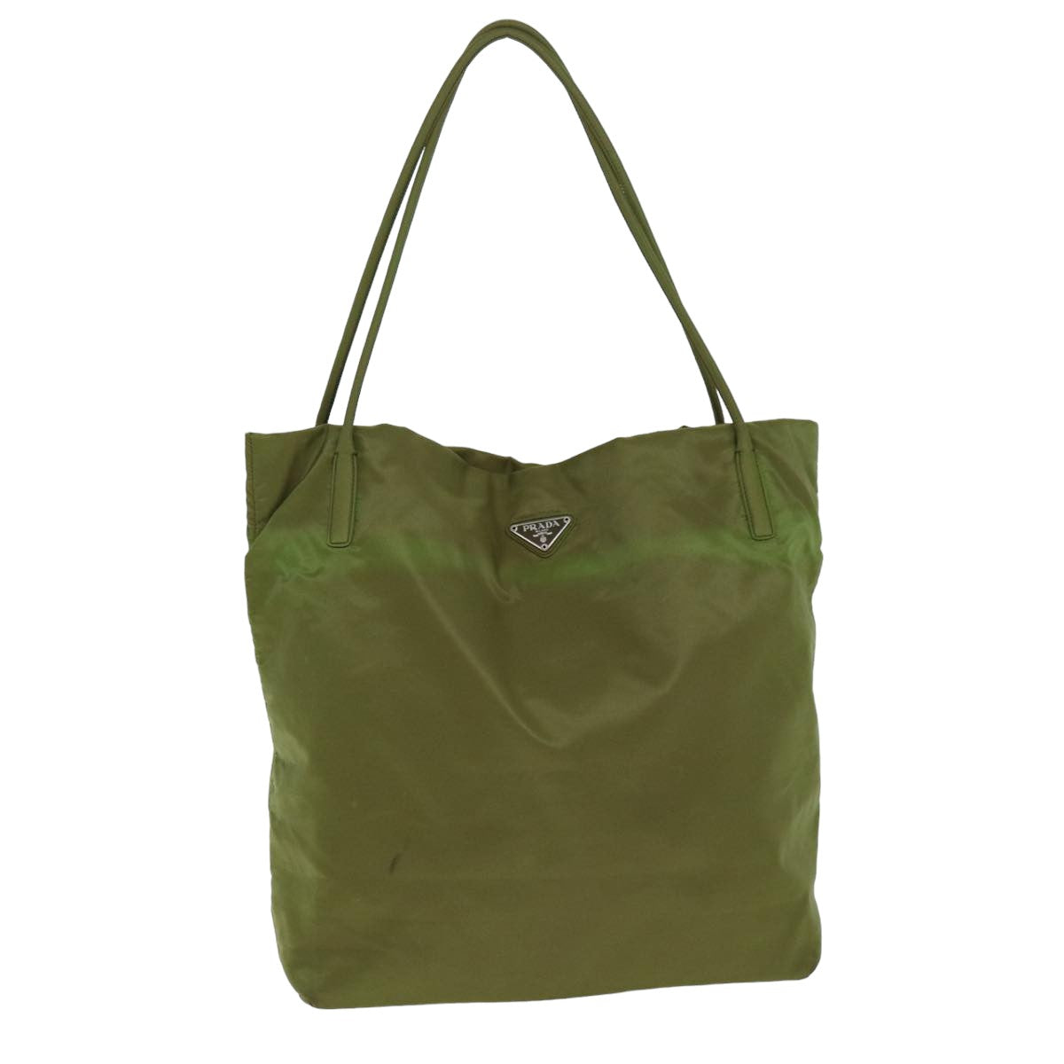 PRADA Tote Bag Nylon Khaki Auth