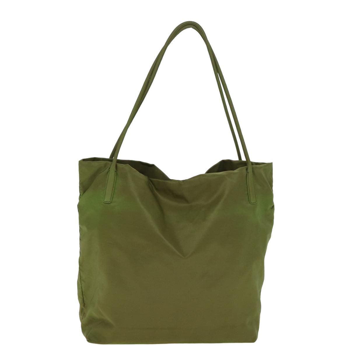 PRADA Tote Bag Nylon Khaki Auth