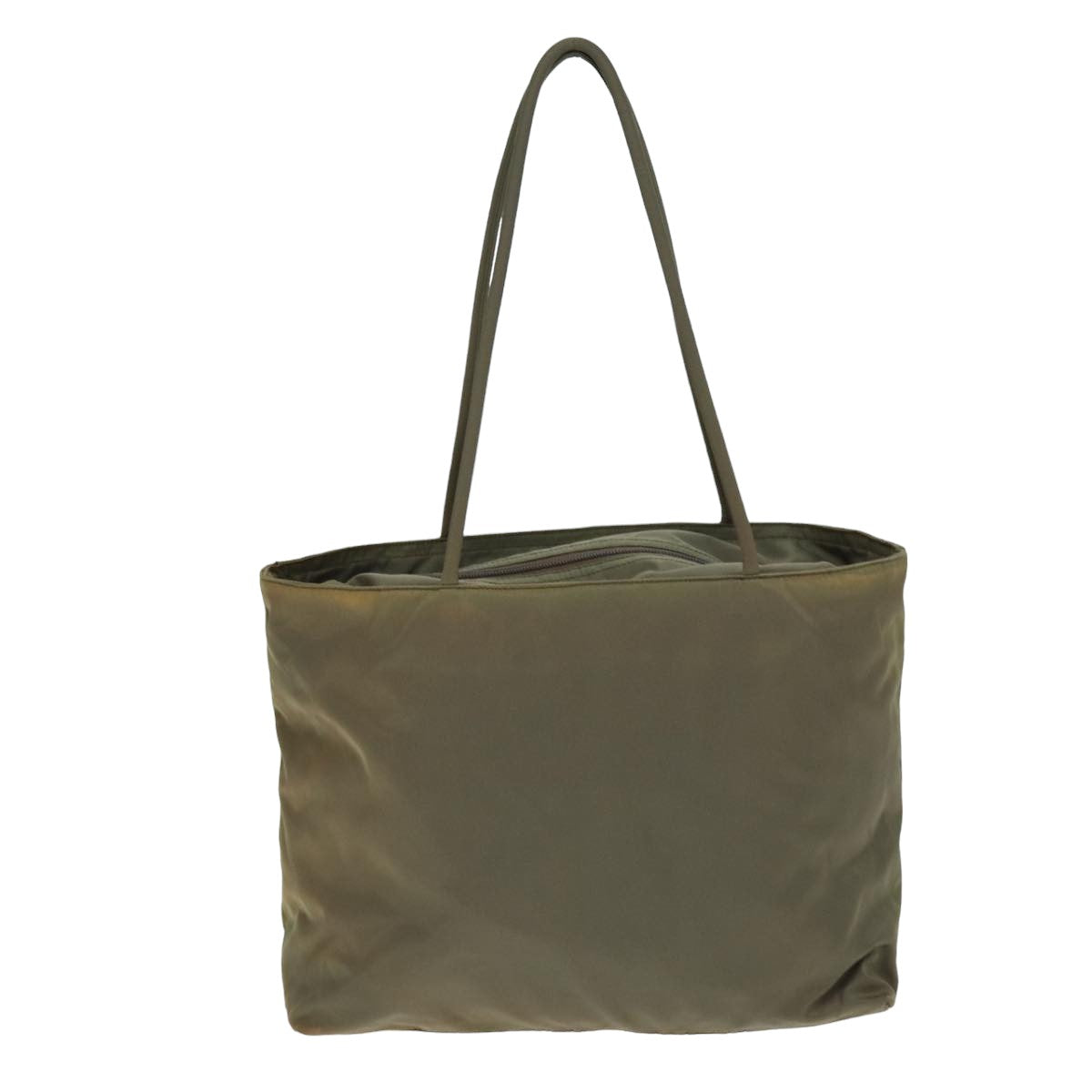 PRADA Tote Bag Nylon Gray Auth