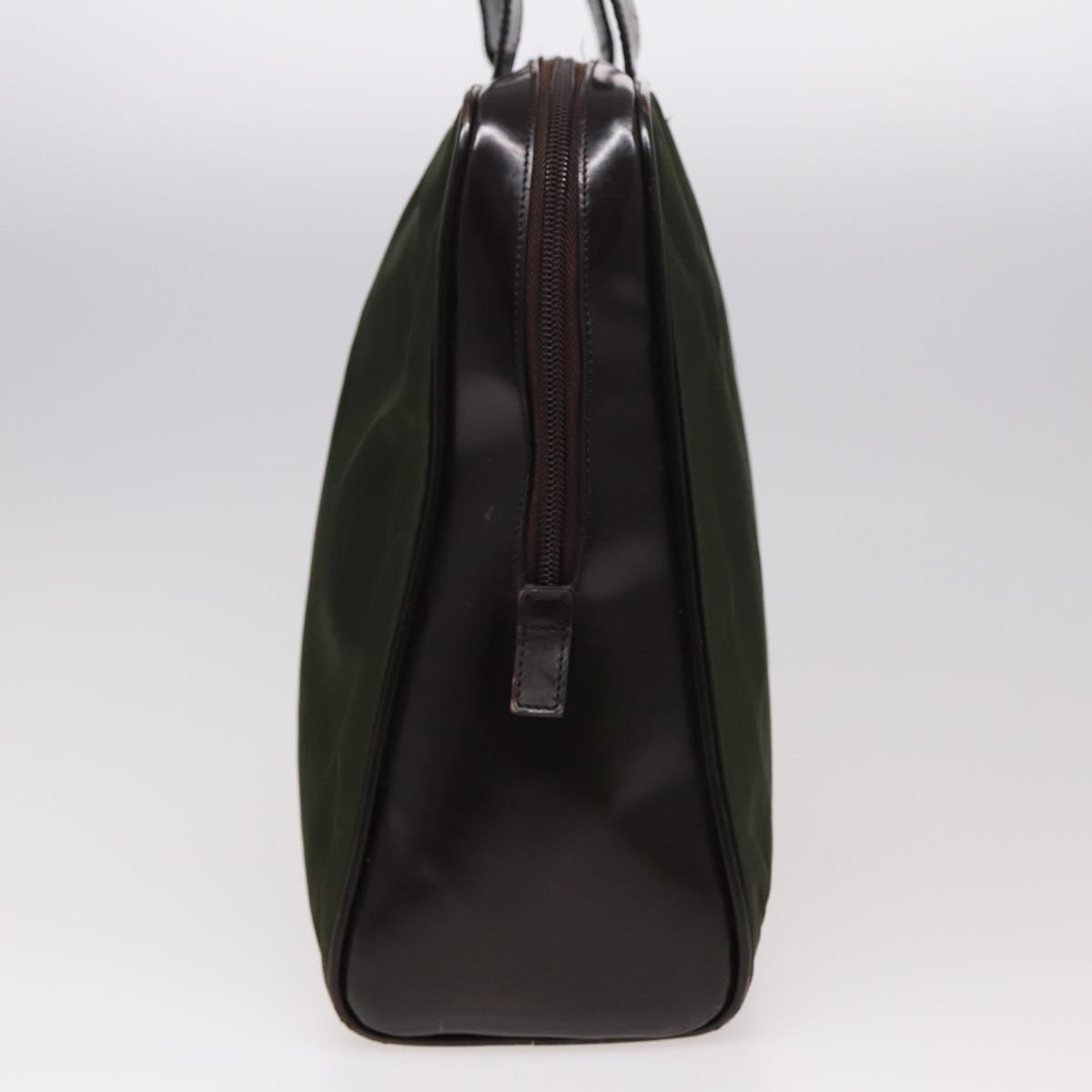 PRADA Hand Bag Nylon Khaki Auth