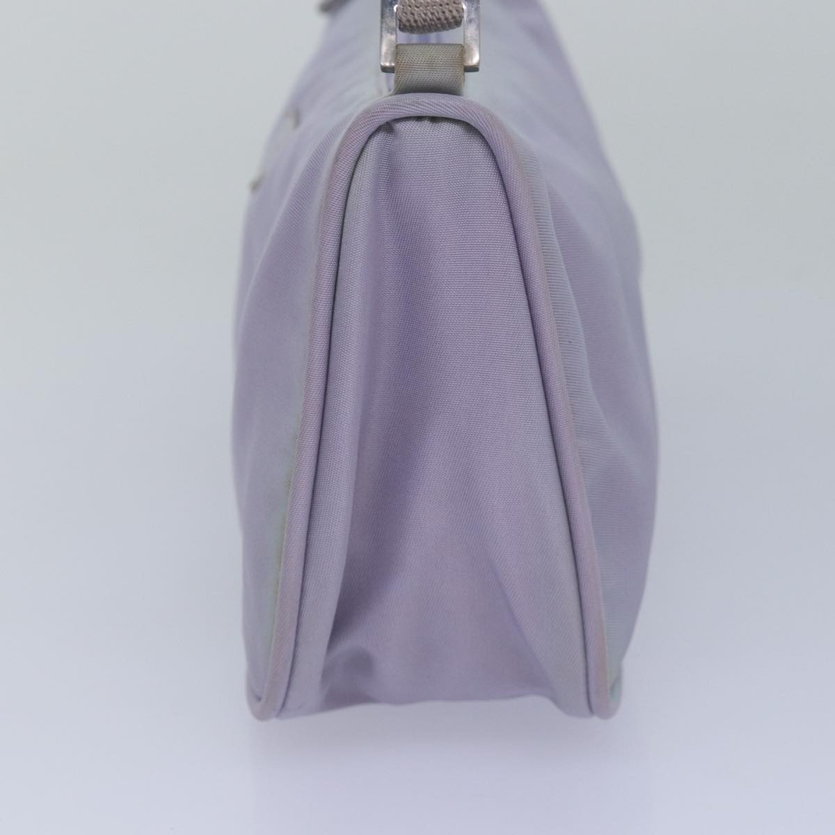 PRADA Accessory Pouch Nylon Purple Auth Luxury Handbag