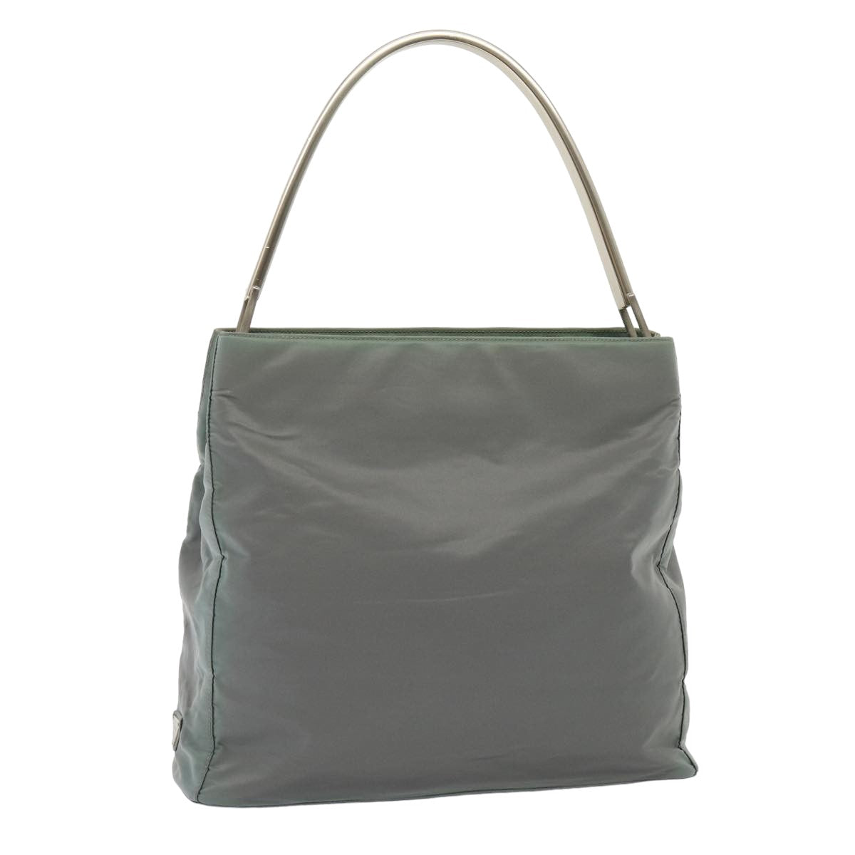 PRADA Shoulder Bag Nylon Gray Auth