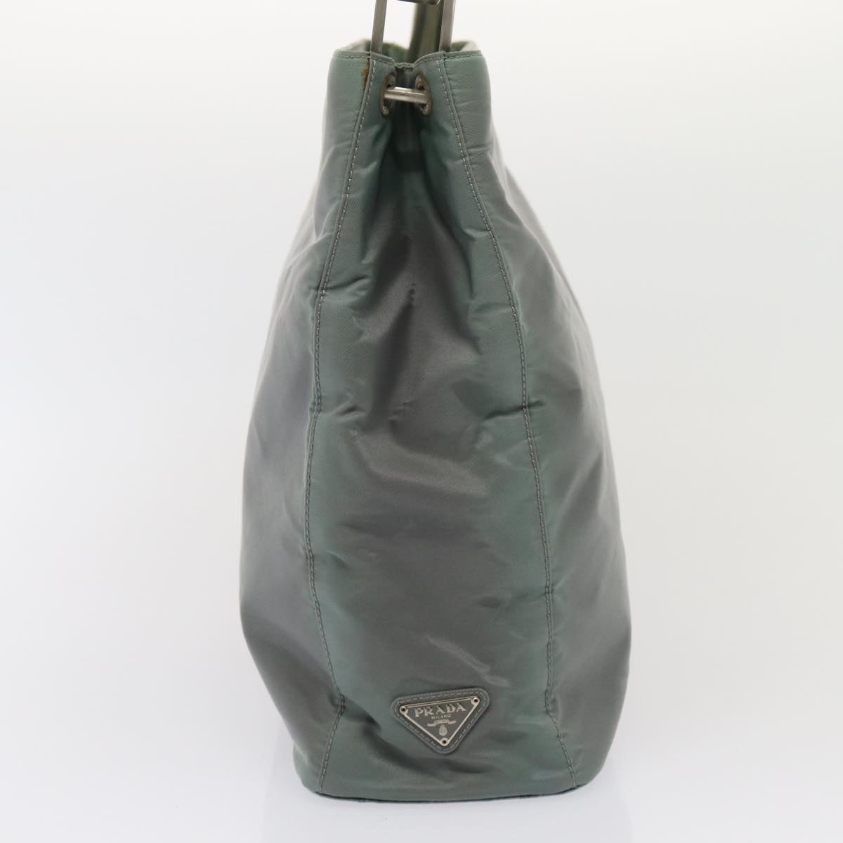 PRADA Shoulder Bag Nylon Gray Auth