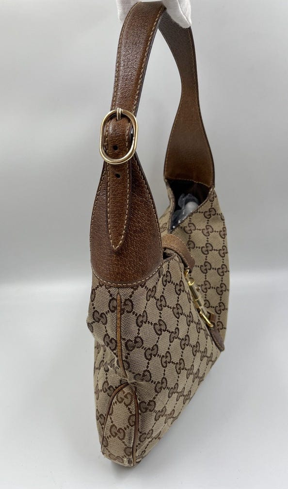 Gucci Leather Canvas Shoulder Bag