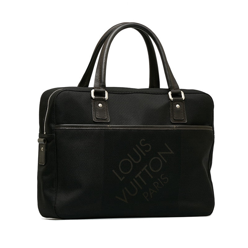 Louis Vuitton Jeanne Jacks Business Bag Noir Black Canvas Leather Men Louis Vuitton