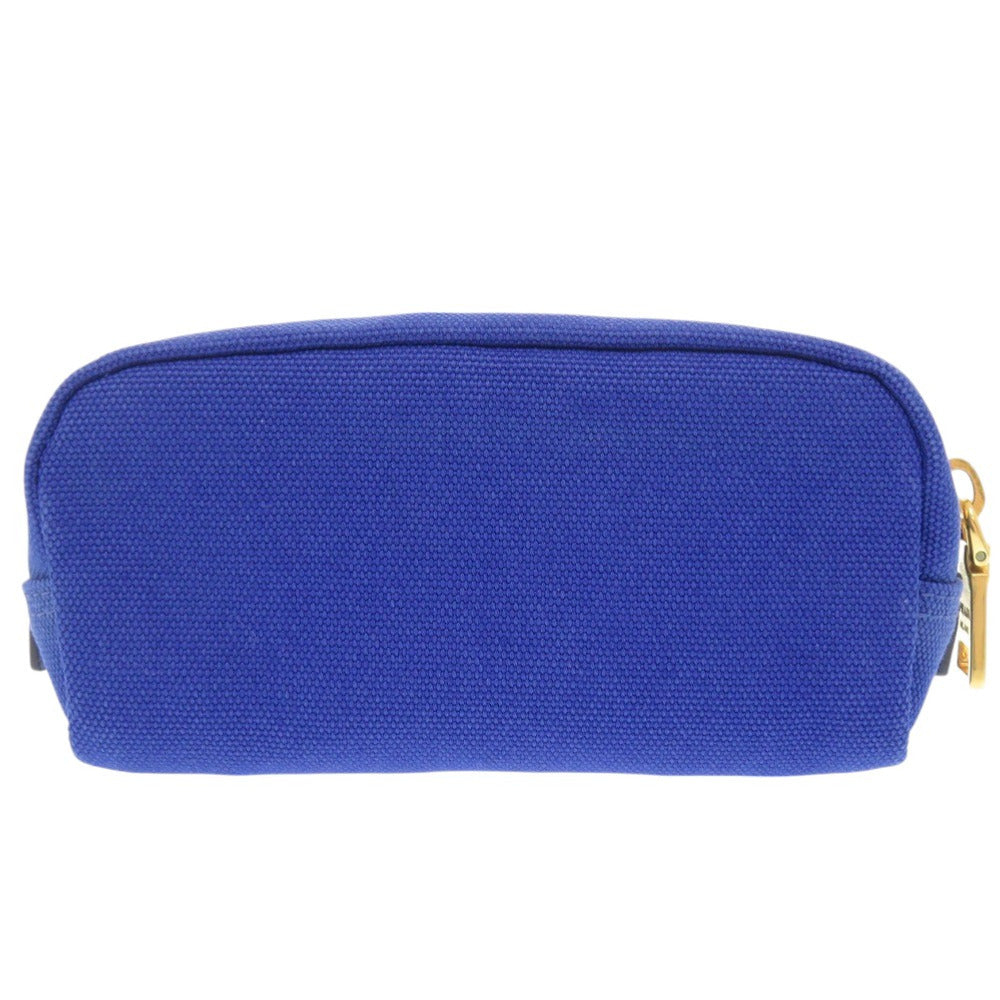 PRADA Pouch canvas blue Triangle logo