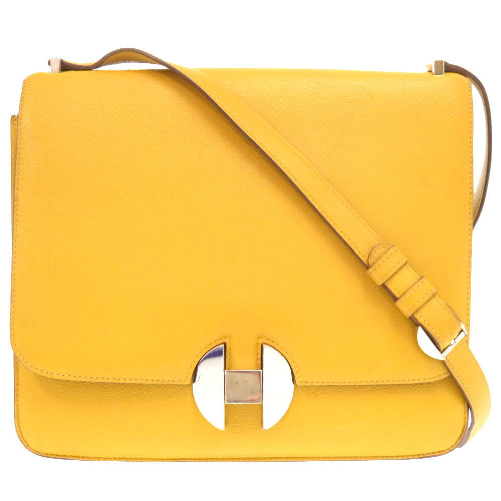 HERMES Shoulder Bag Evercolor yellow Sac Hermes 2002 26 Women