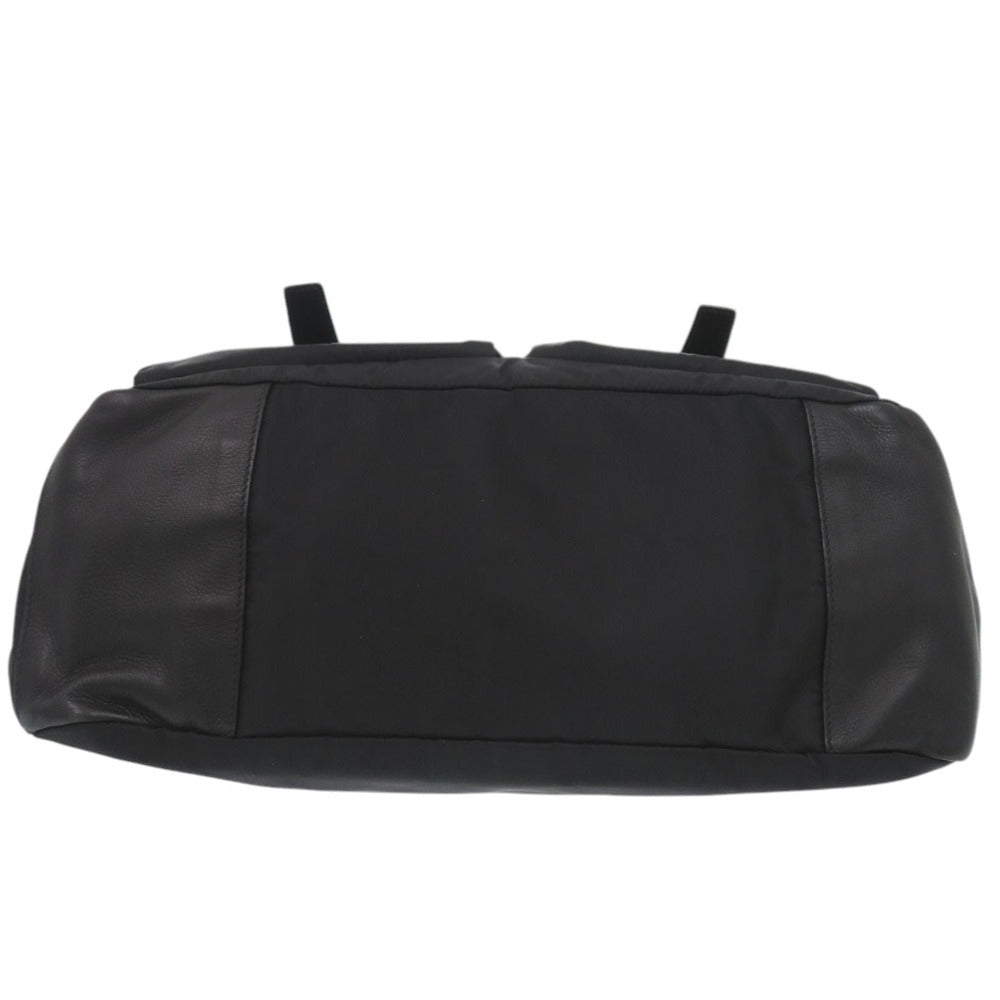 PRADA Shoulder Bag leather NERO