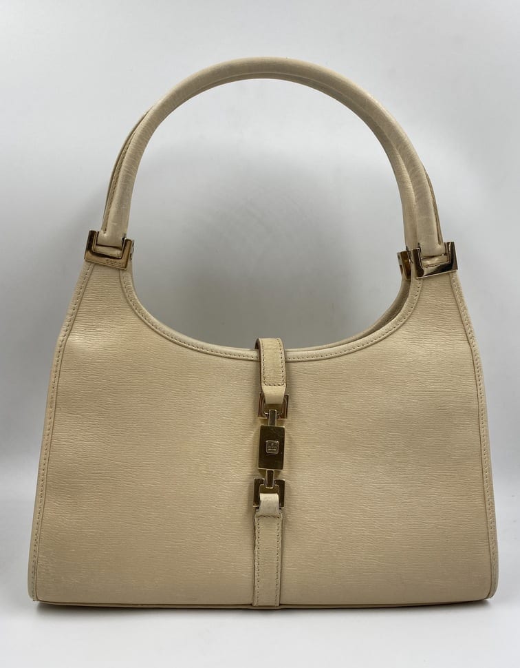 Gucci Jackie Leather Nylon Shoulder Bag Style 3