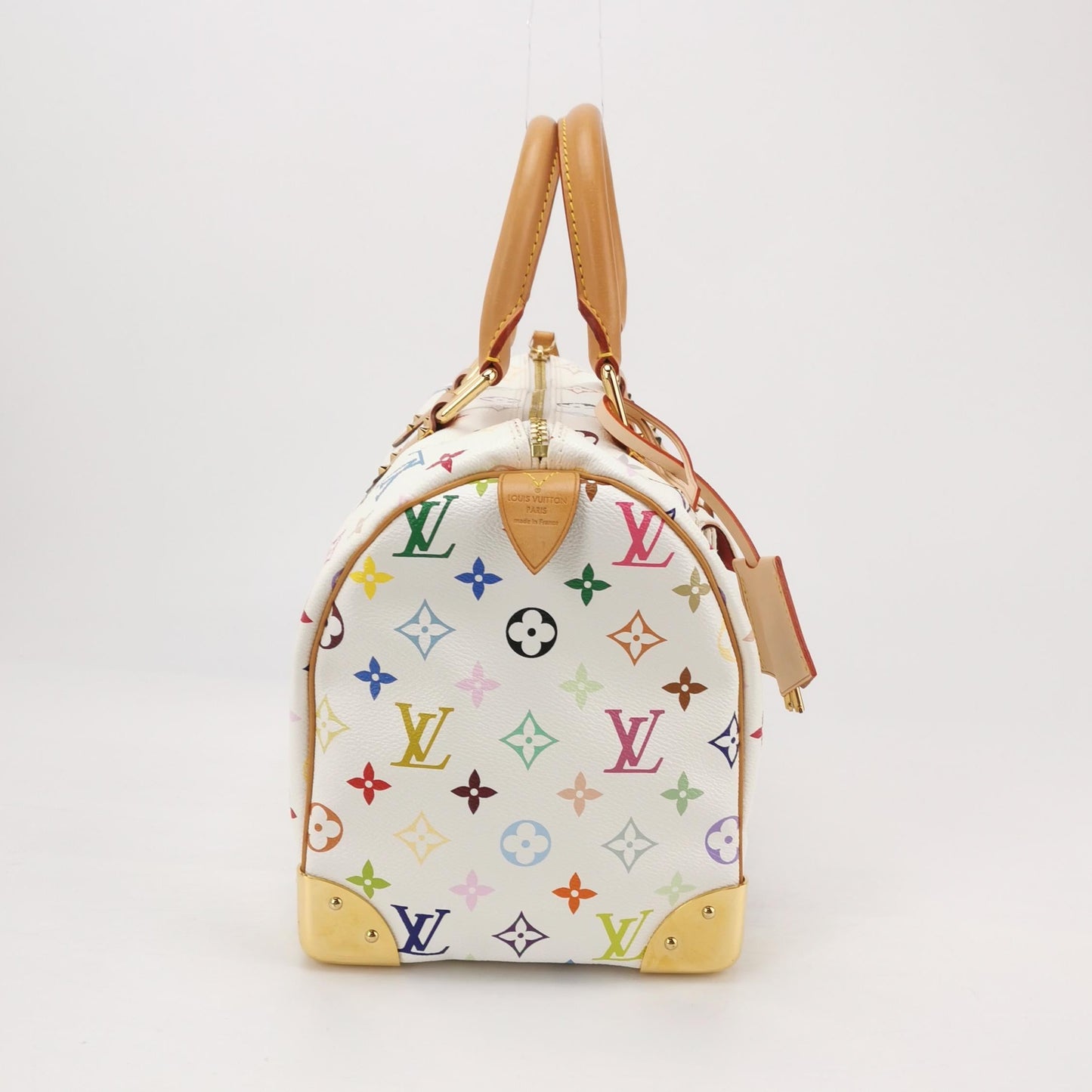 Louis Vuitton x Takashi Murakami Speedy 30 Lock White Multicolor