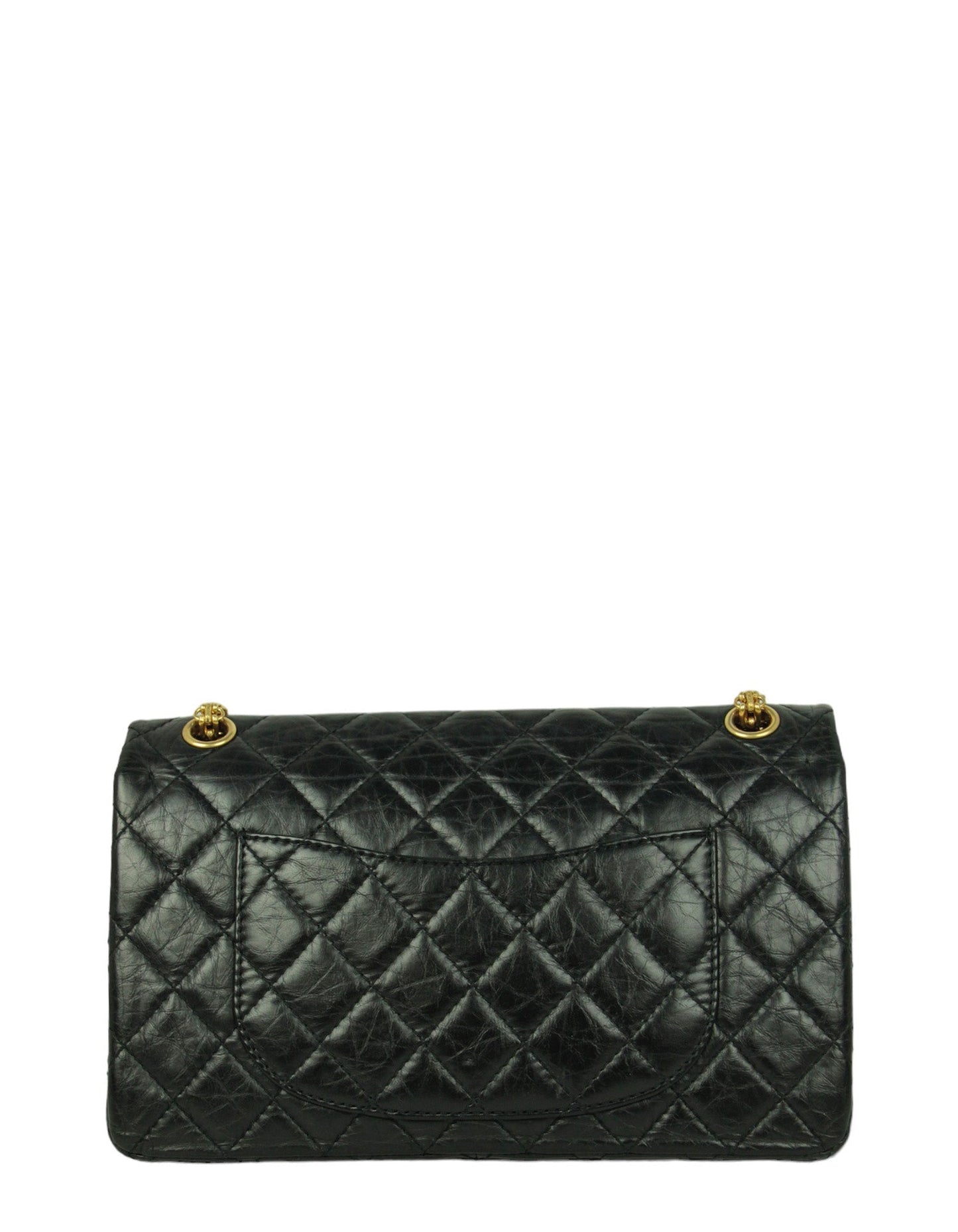 Chanel Black Calfskin Quilted 2.55 Reissue 226 Flap Bag