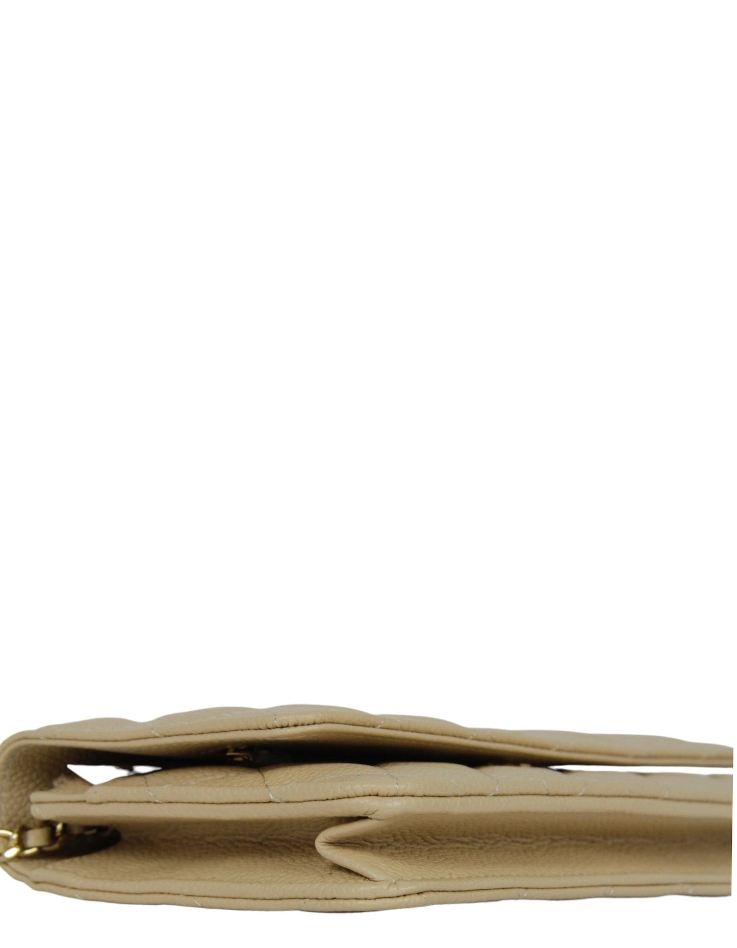 Chanel NWT Beige Caviar Leather WOC Bag