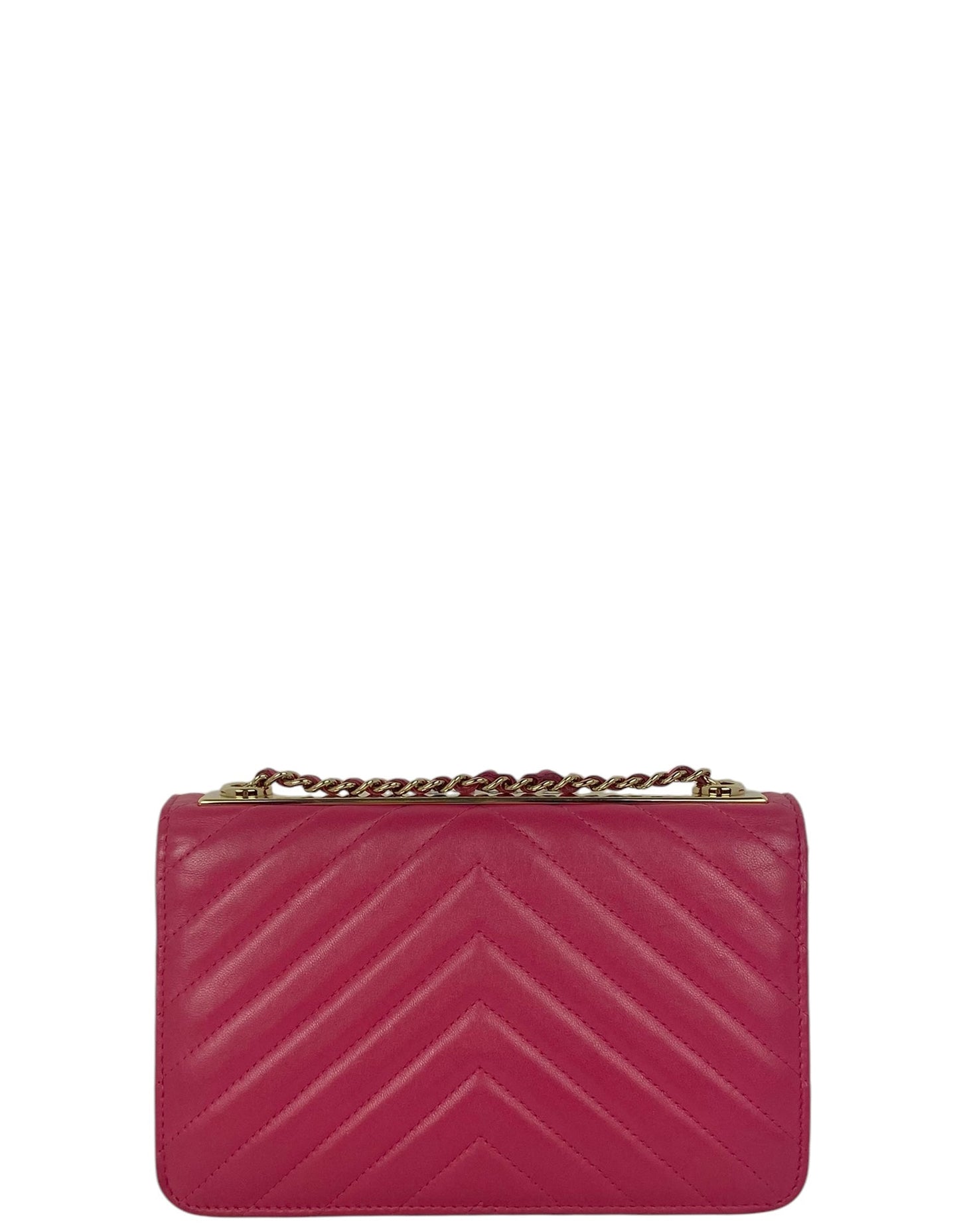 Chanel Pink Chevron Trendy CC WOC Crossbody