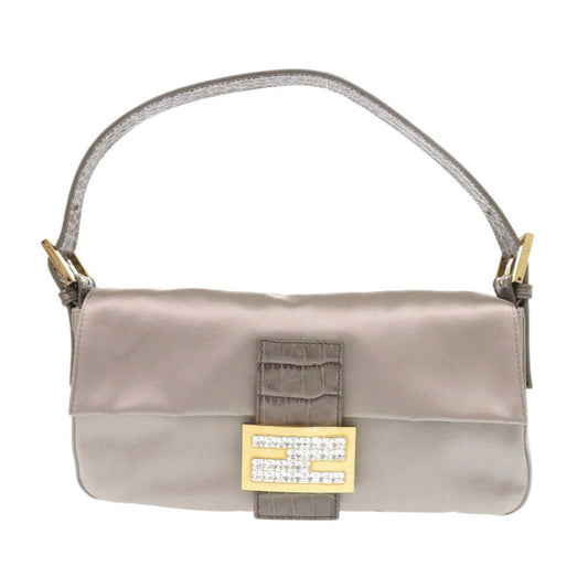 FENDI Handbag 8BR600 TG2 Satin, Leather Gurege Mamma Bucket Women