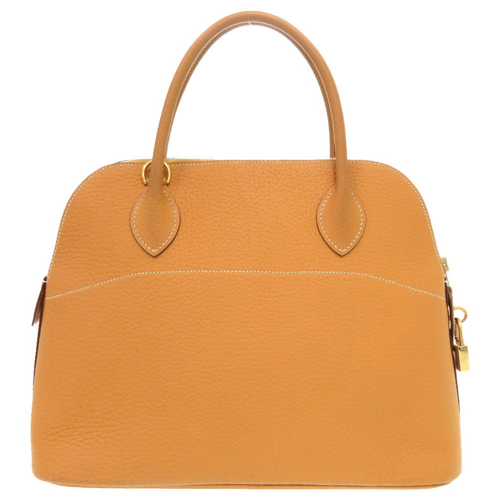 HERMES Handbag Fjord Camel Bored 31 Women