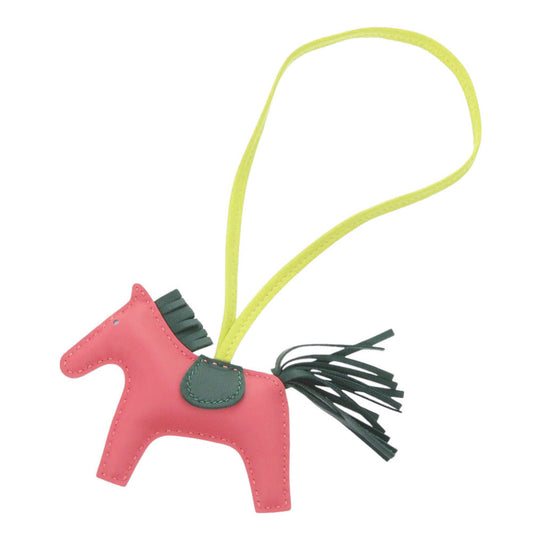 HERMES key ring Anyo Miro Rose azare Bag charm Rodeo Charm PM Women