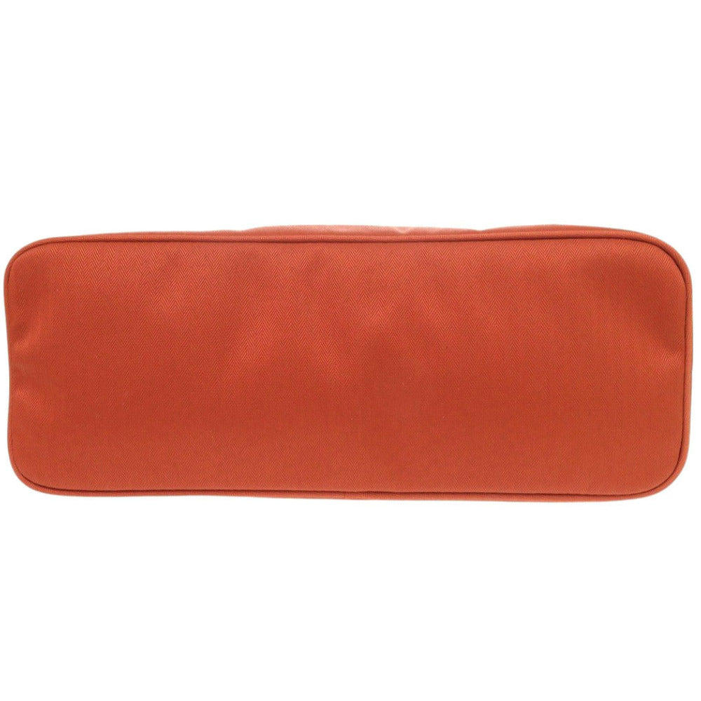 HERMES Pouch cotton Orange Bored porch GM Women