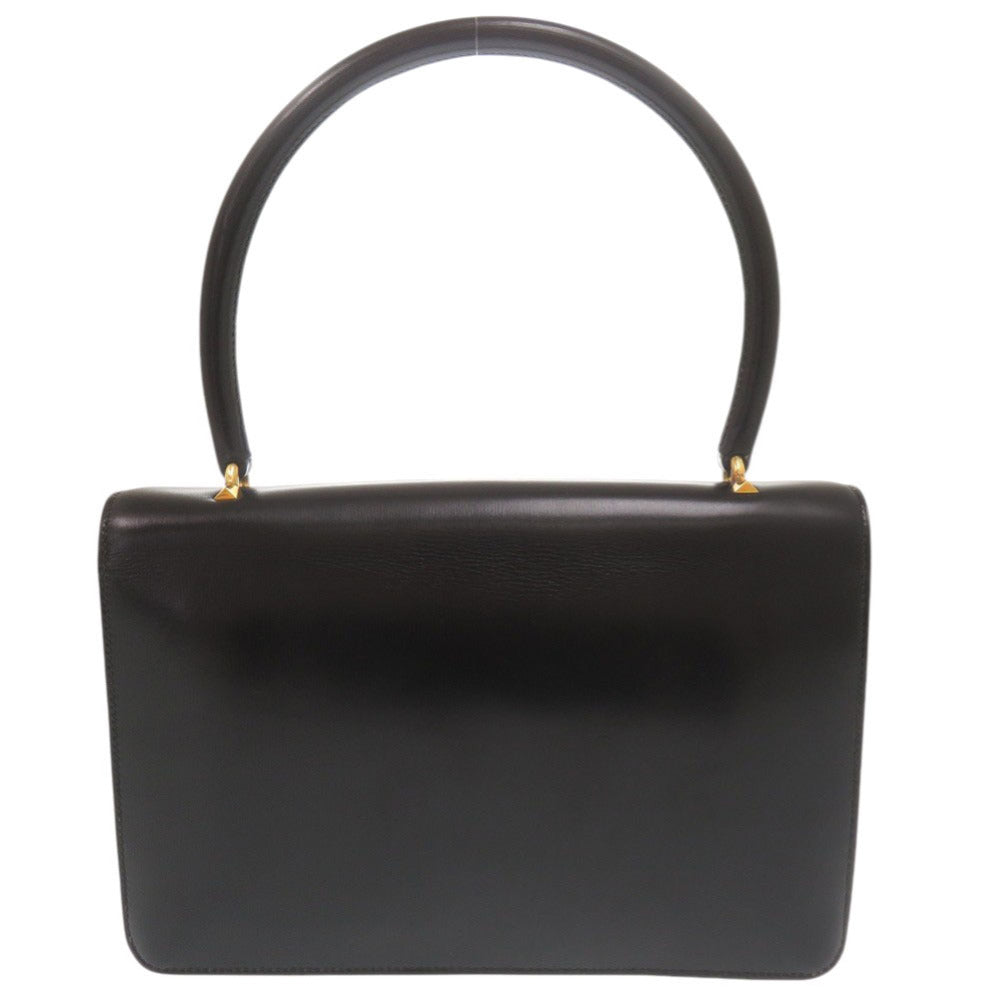 HERMES Handbag leather black