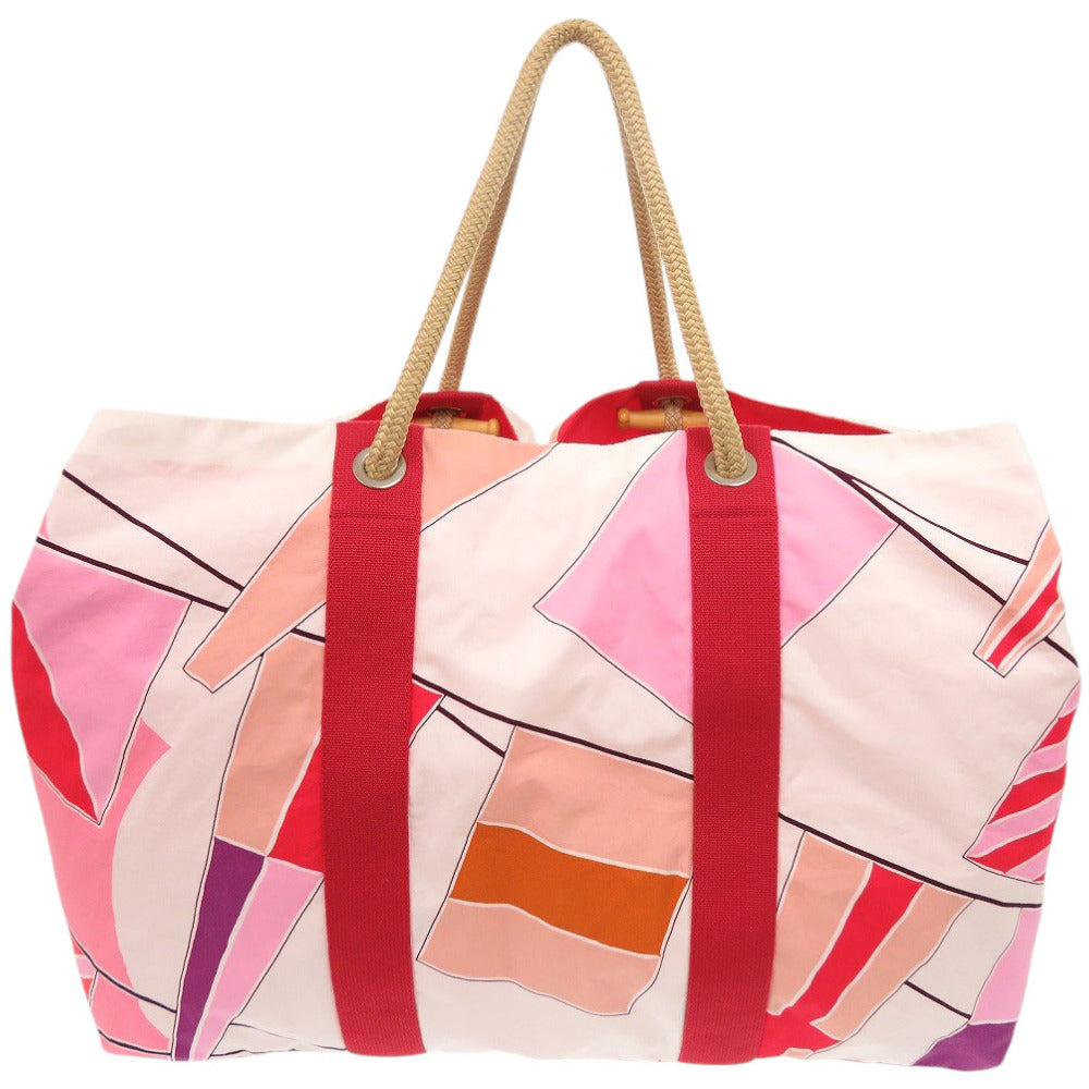 HERMES Tote Bag cotton multicolor