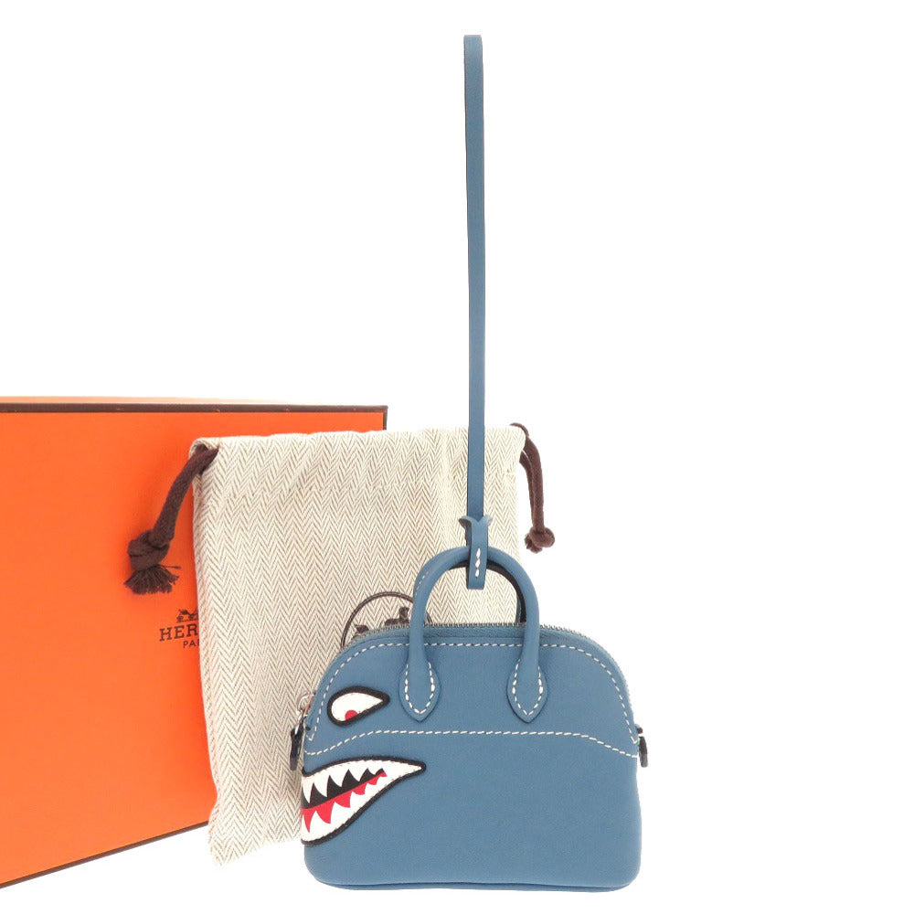 HERMES Handbag Vaux Swift new blue gene Bolid Shark