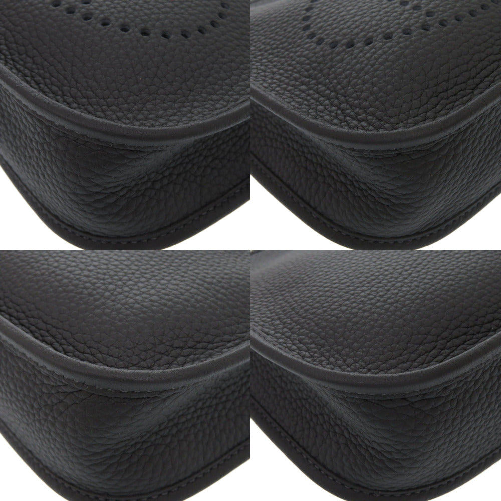 HERMES Shoulder Bag Taurillon Clemence black Evelyn TPM Amazone Short Strap