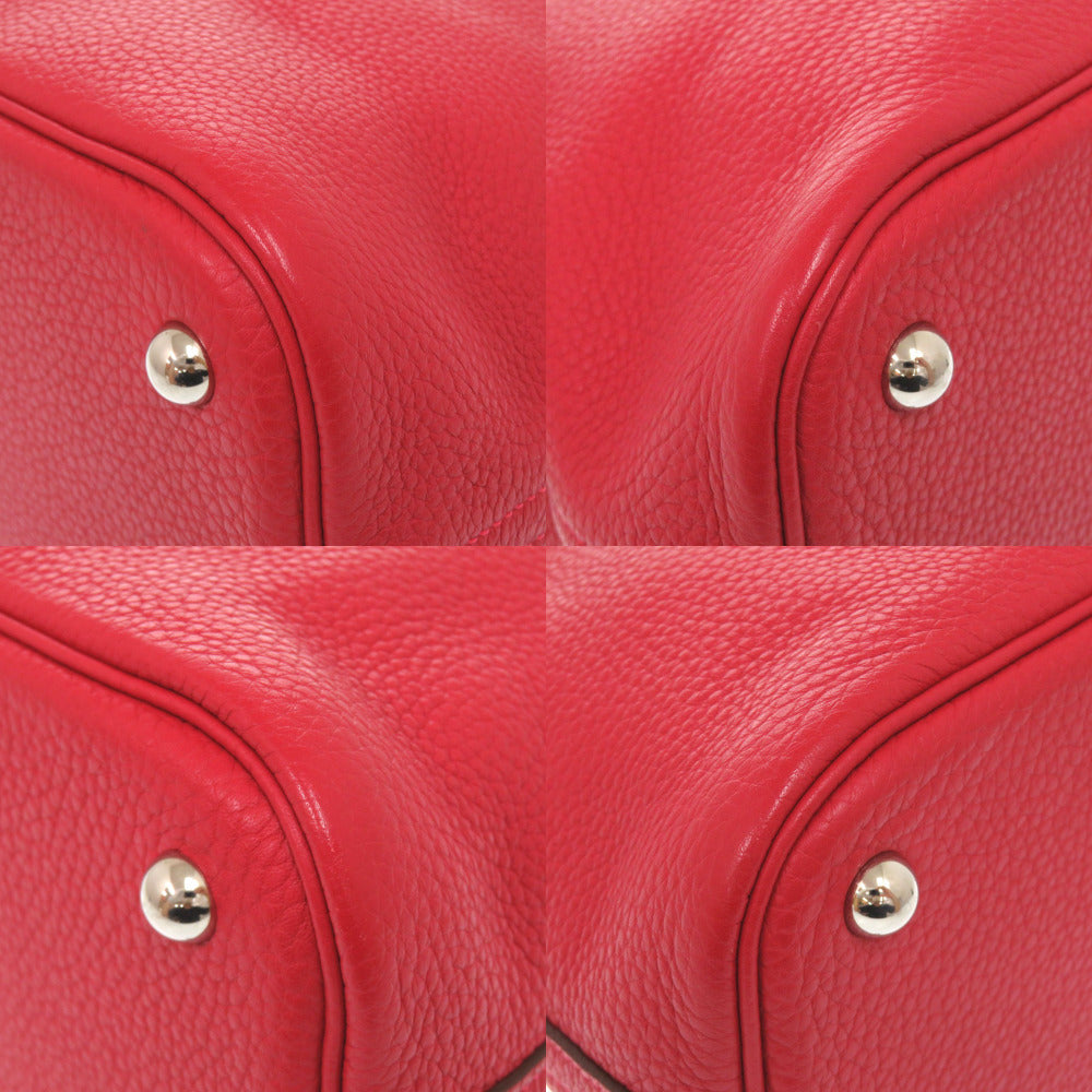 HERMES Handbag Taurillon Clemence Rouge viv Bored 31
