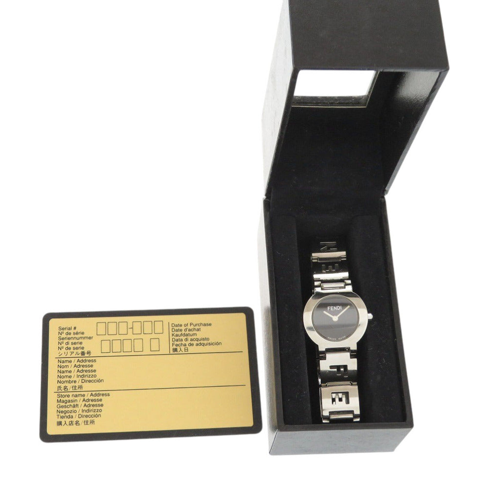 FENDI Watches Quartz 3050L Stainless Steel black black dial