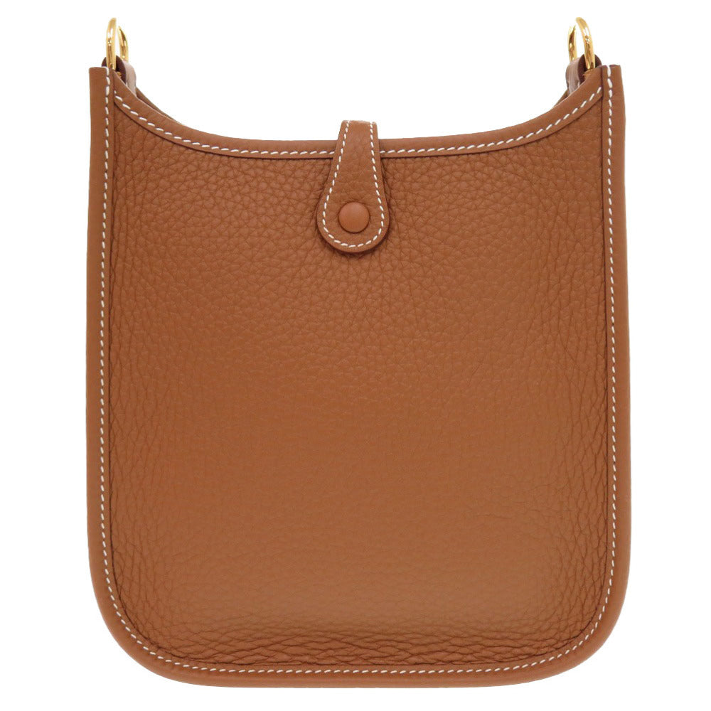 HERMES Shoulder Bag Taurillon Clemence gold Evelyn TPM Amazone