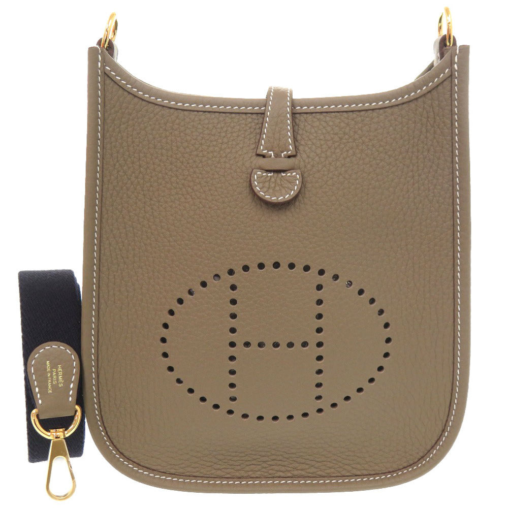HERMES Shoulder Bag Taurillon Clemence Etope Evelyn TPM Amazone