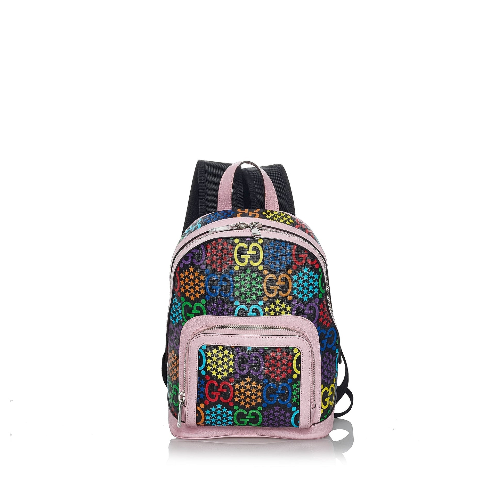 Gucci GG Supreme Leather Canvas Backpack Style 1