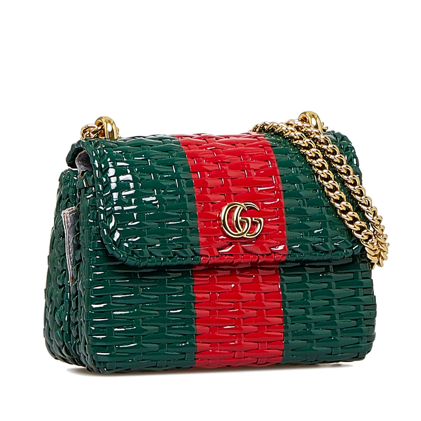 Gucci GG Marmont Green Chain Crossbody