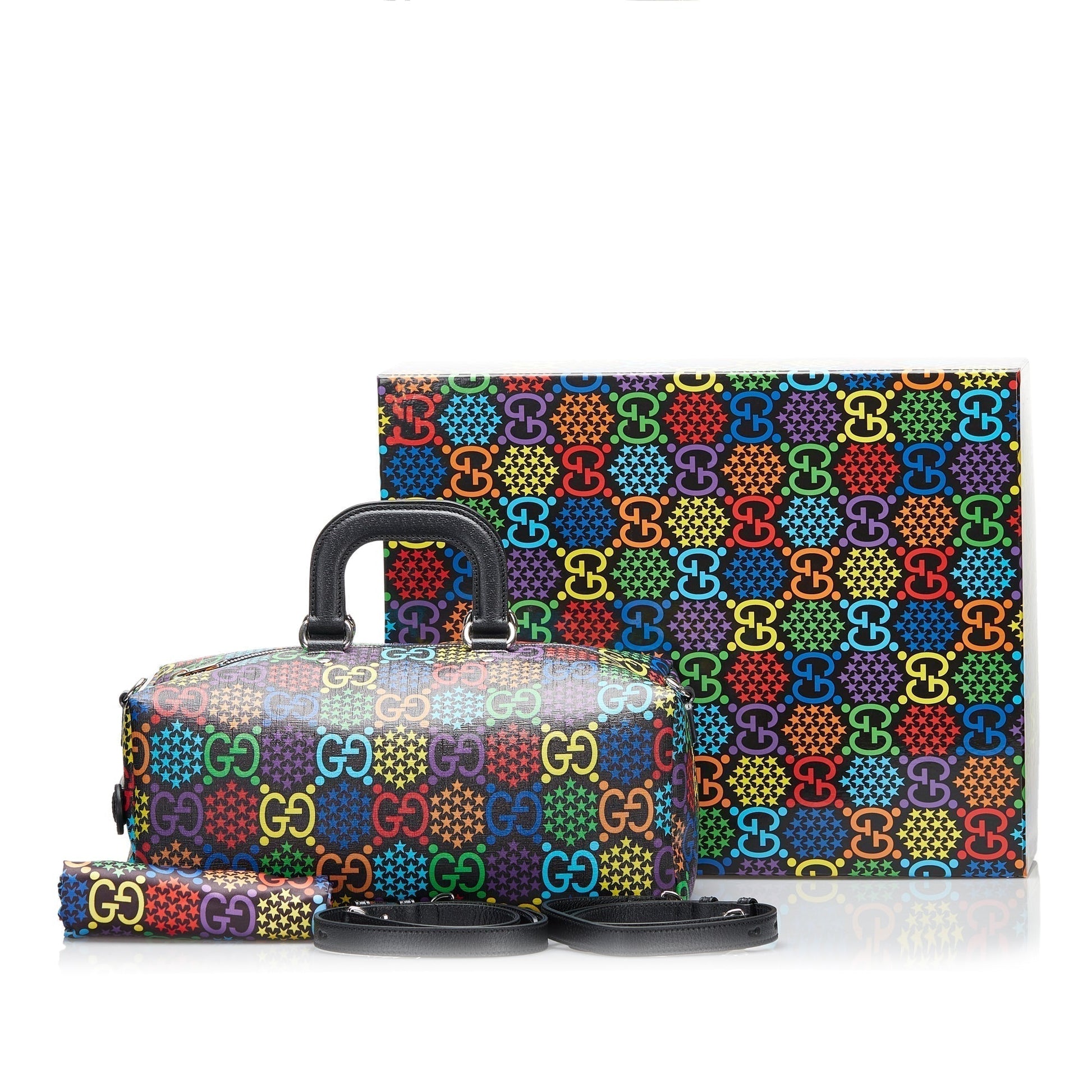 Gucci Canvas Top Handle Handbag