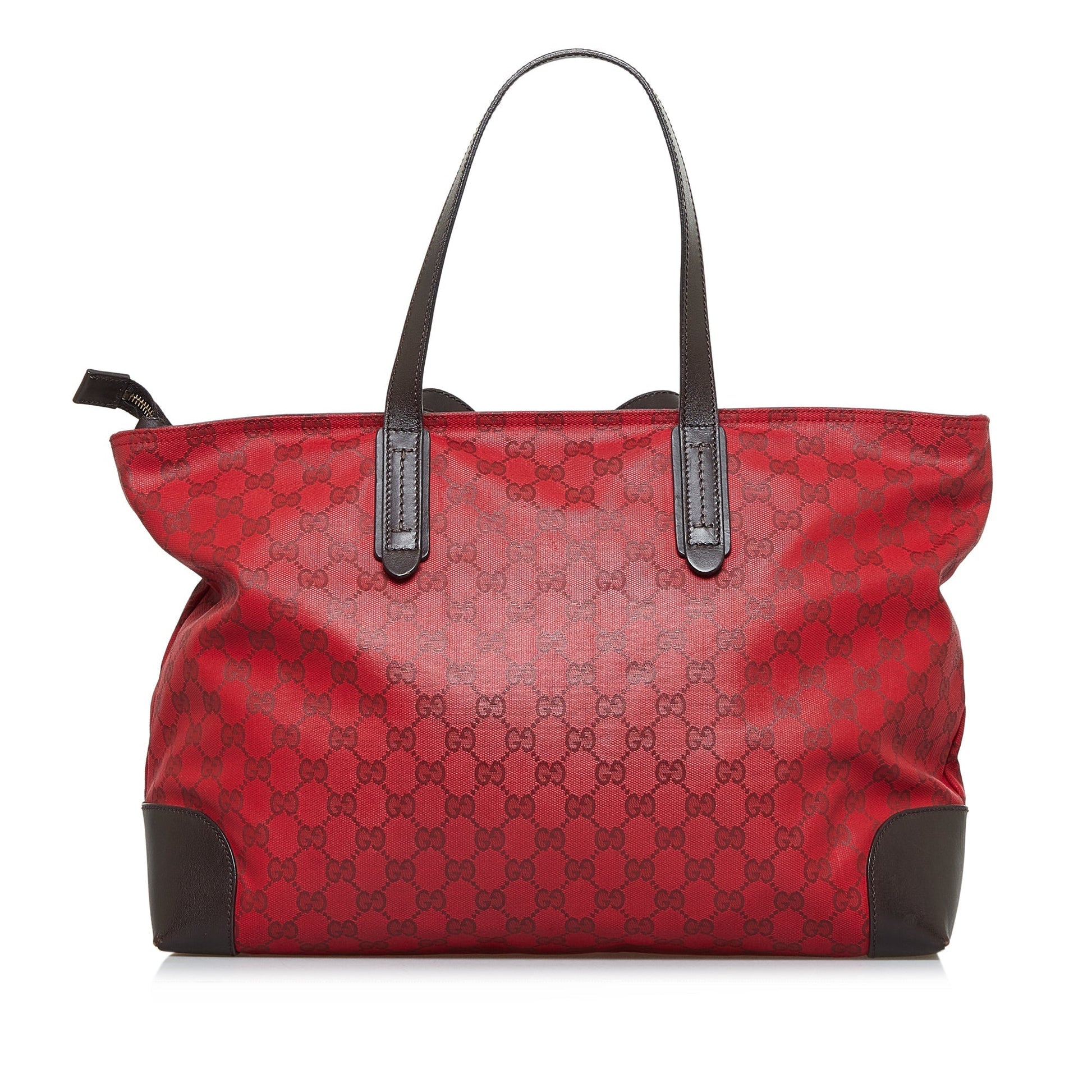 Gucci Leather Canvas Tote
