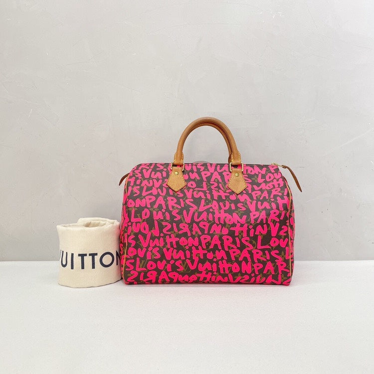 Louis Vuitton Handbag Limited Edition Monogram Graffiti 30