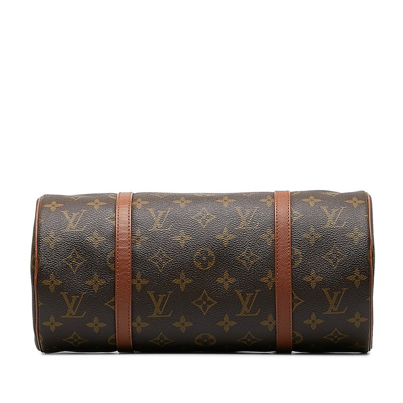 Louis Vuitton Monogram Papillon 30 (Old) Handbag Brown PVC Leather Louis Vuitton