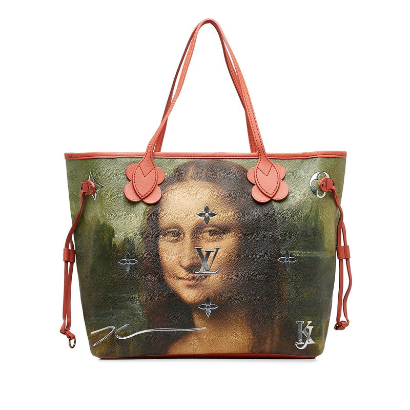 Louis Vuitton Masters Collection Da Vinci Newarf MM Tortoise Bag Poppy Petal Pink Multicolor PVC Leather Louis Vuitton