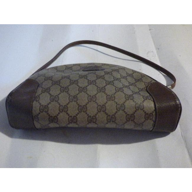 Gucci Leather Canvas Shoulder Bag