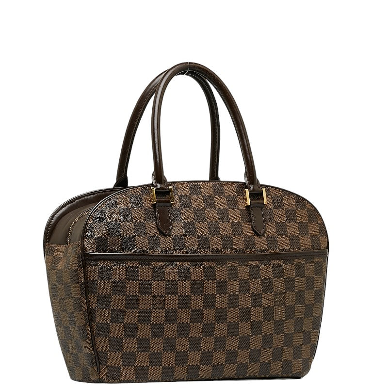 Louis Vuitton Damiere Sarria Horizontal Handbag Brown PVC Leather Louis Vuitton
