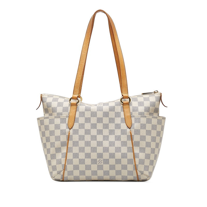 Louis Vuitton Damier Azur Totally GM Tote Bag Shoulder Bag White