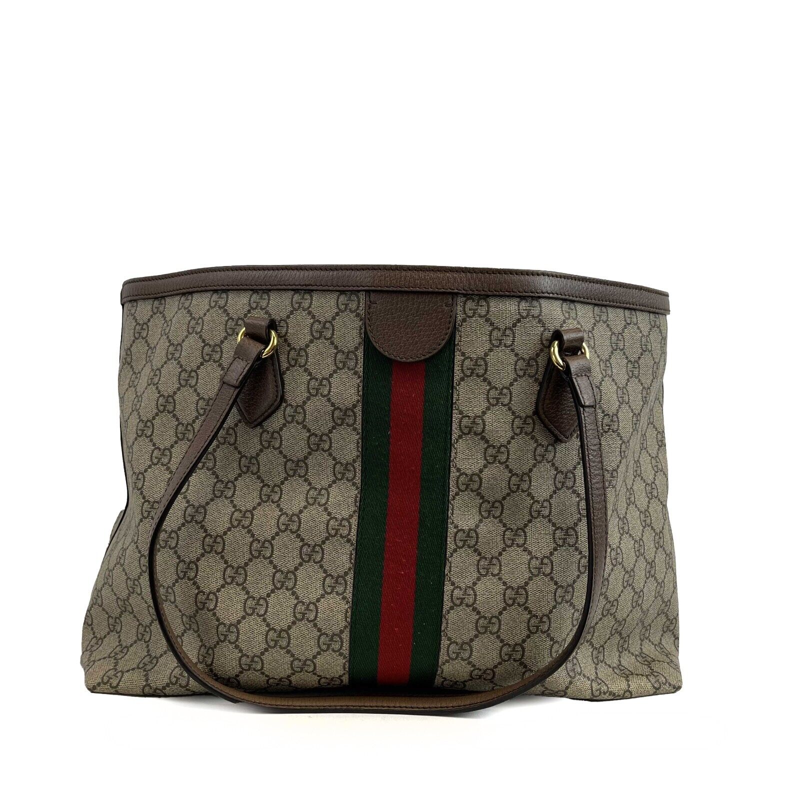Gucci Leather Canvas Tote
