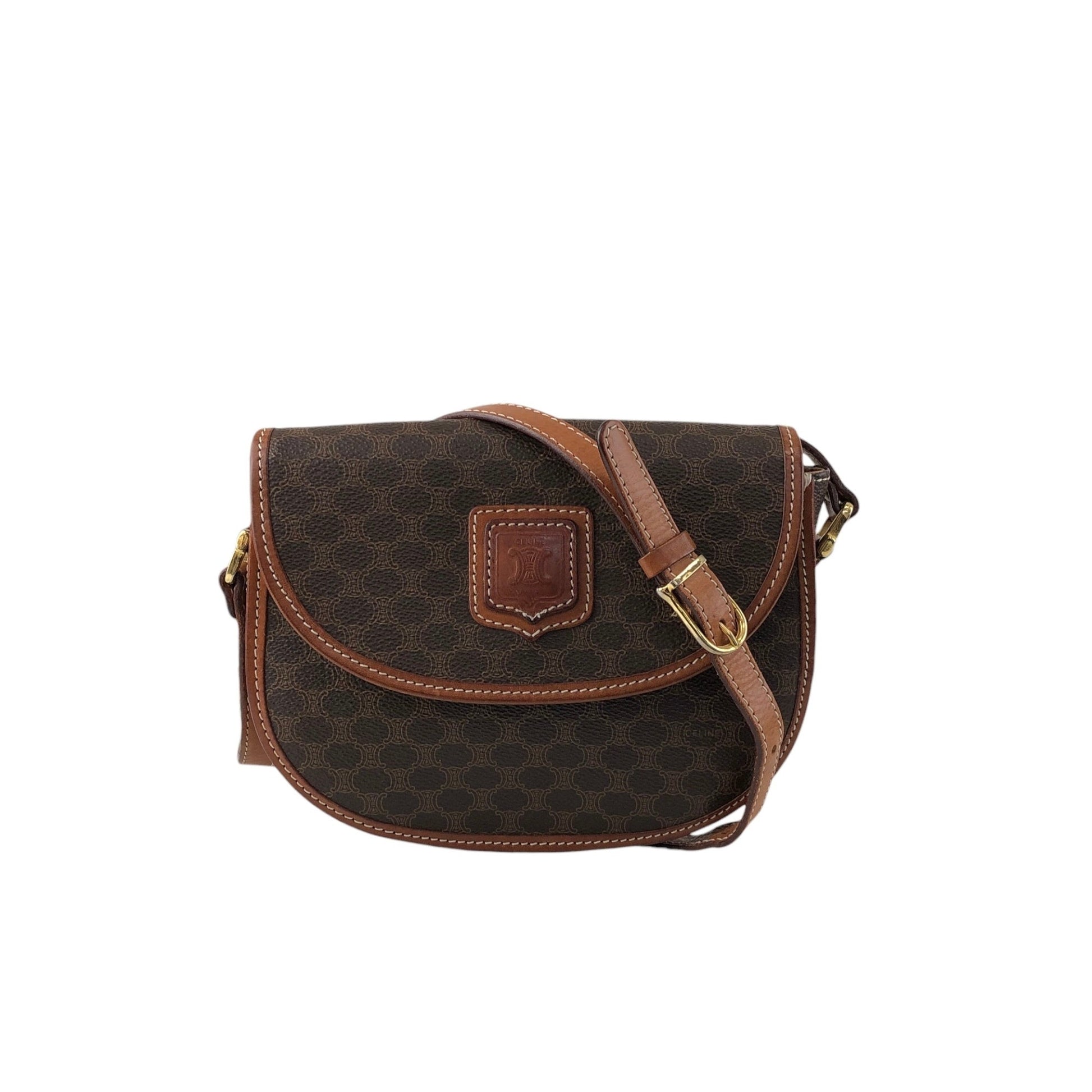 CELINE Round Shoulder bag Brown v54uj5