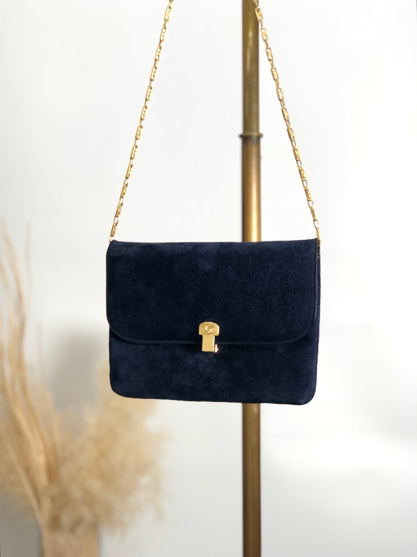 CELINE Chain Shoulder bag Navy bppgsa