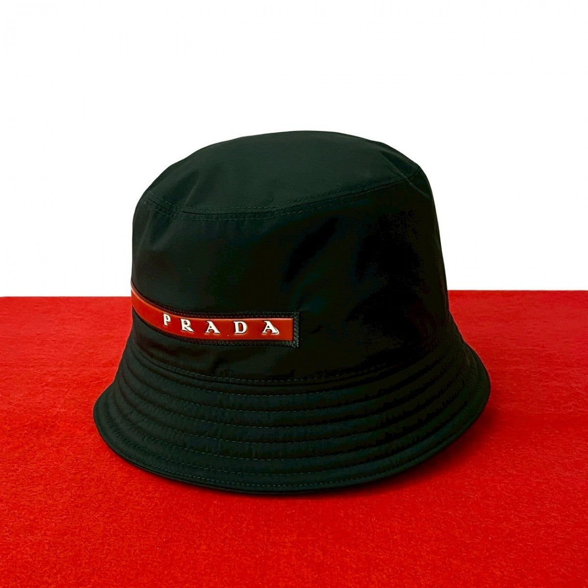 PRADA hat cotton black PURADA SPORTS L