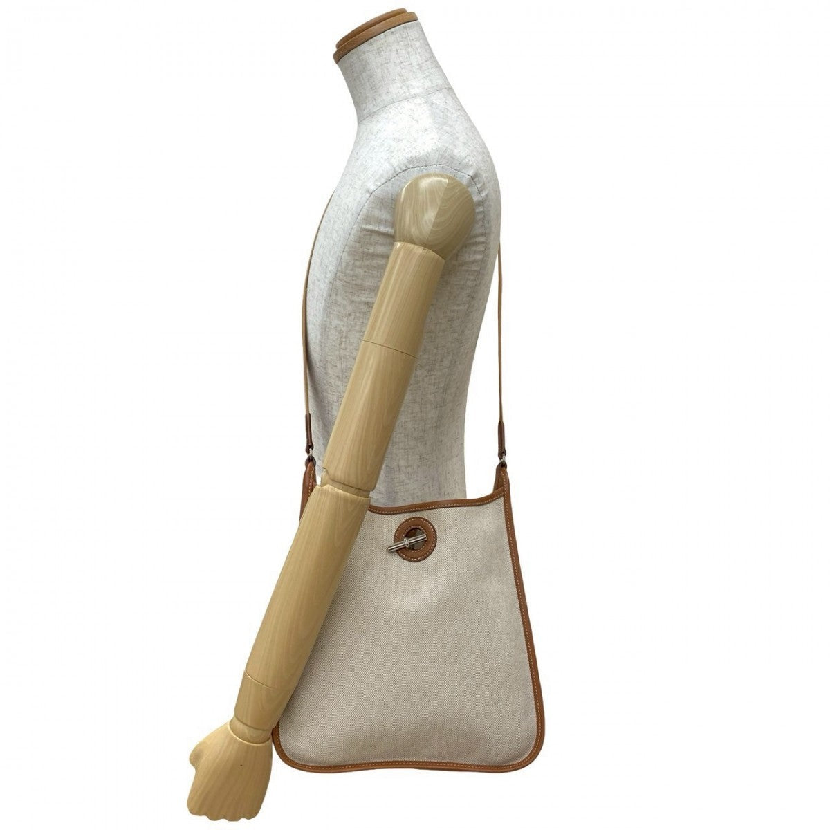 HERMES Shoulder Bag Tower ash Brown Vespa PM