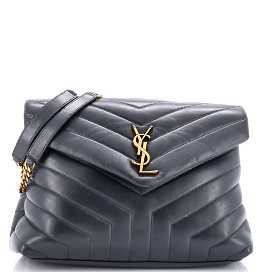 Luxury Saint Laurent Trending 2025 Loulou Shoulder Bag Matelasse Chevron Leather Medium