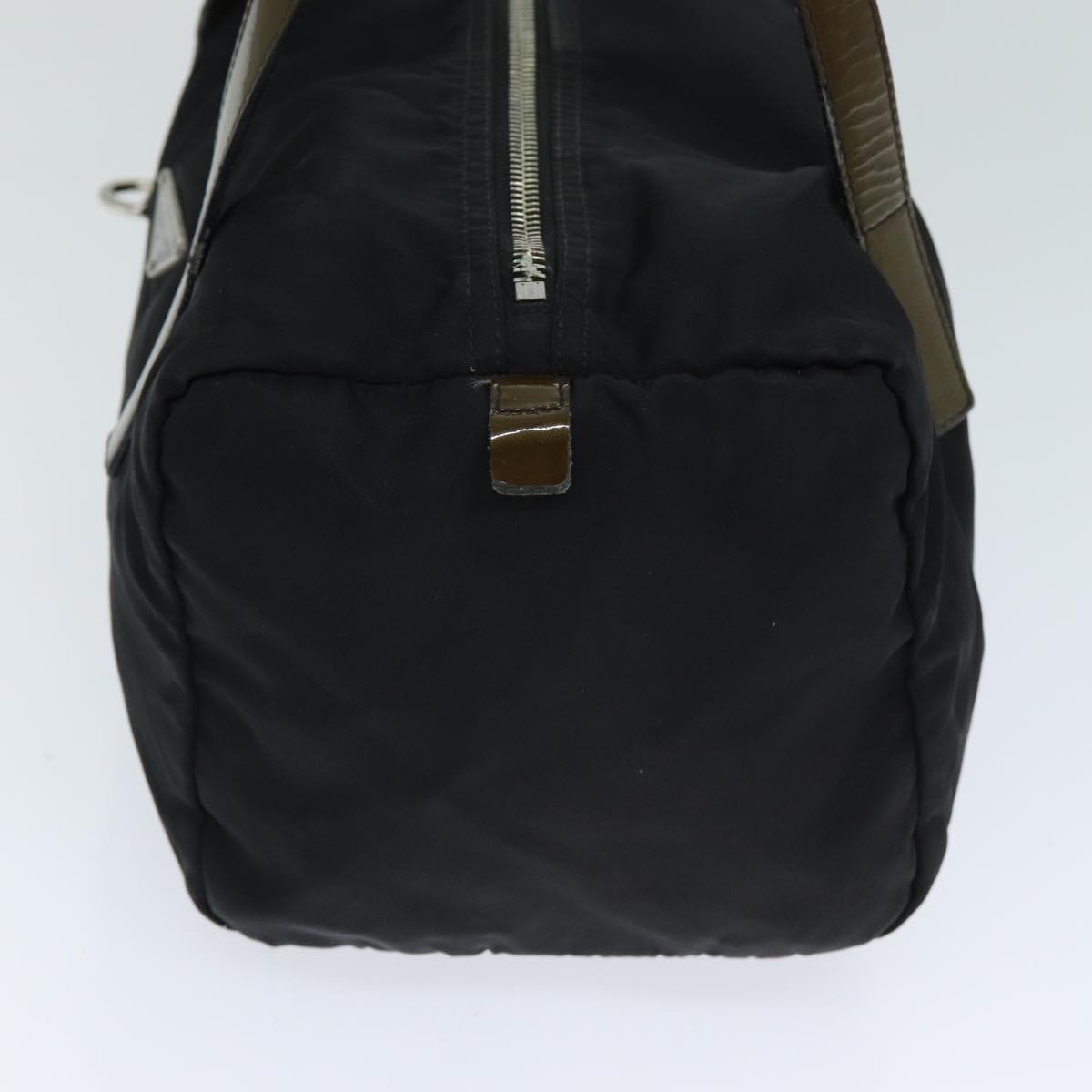 PRADA Nylon Hand Bag Black Auth