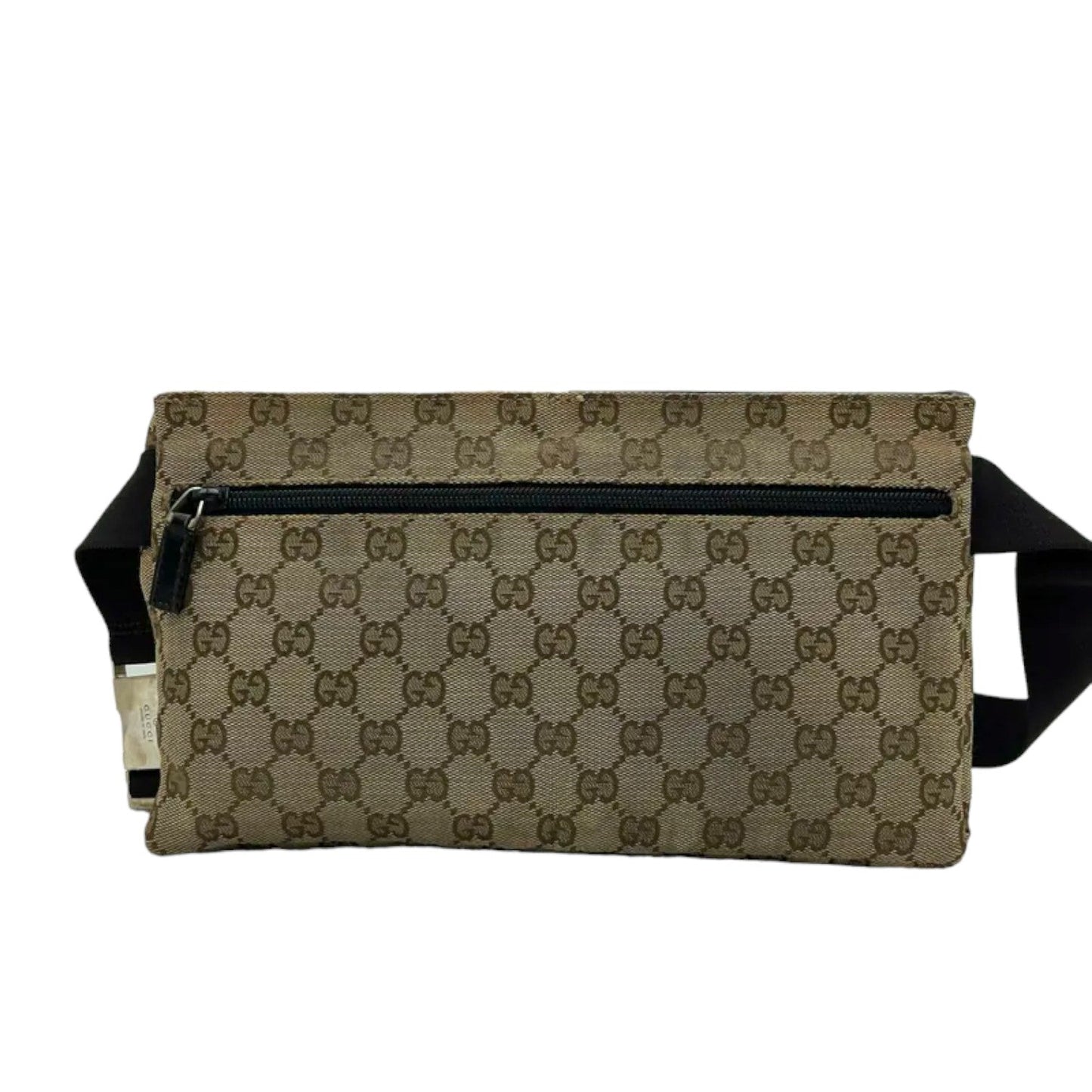 Gucci Monogram Leather Canvas Shoulder Bag