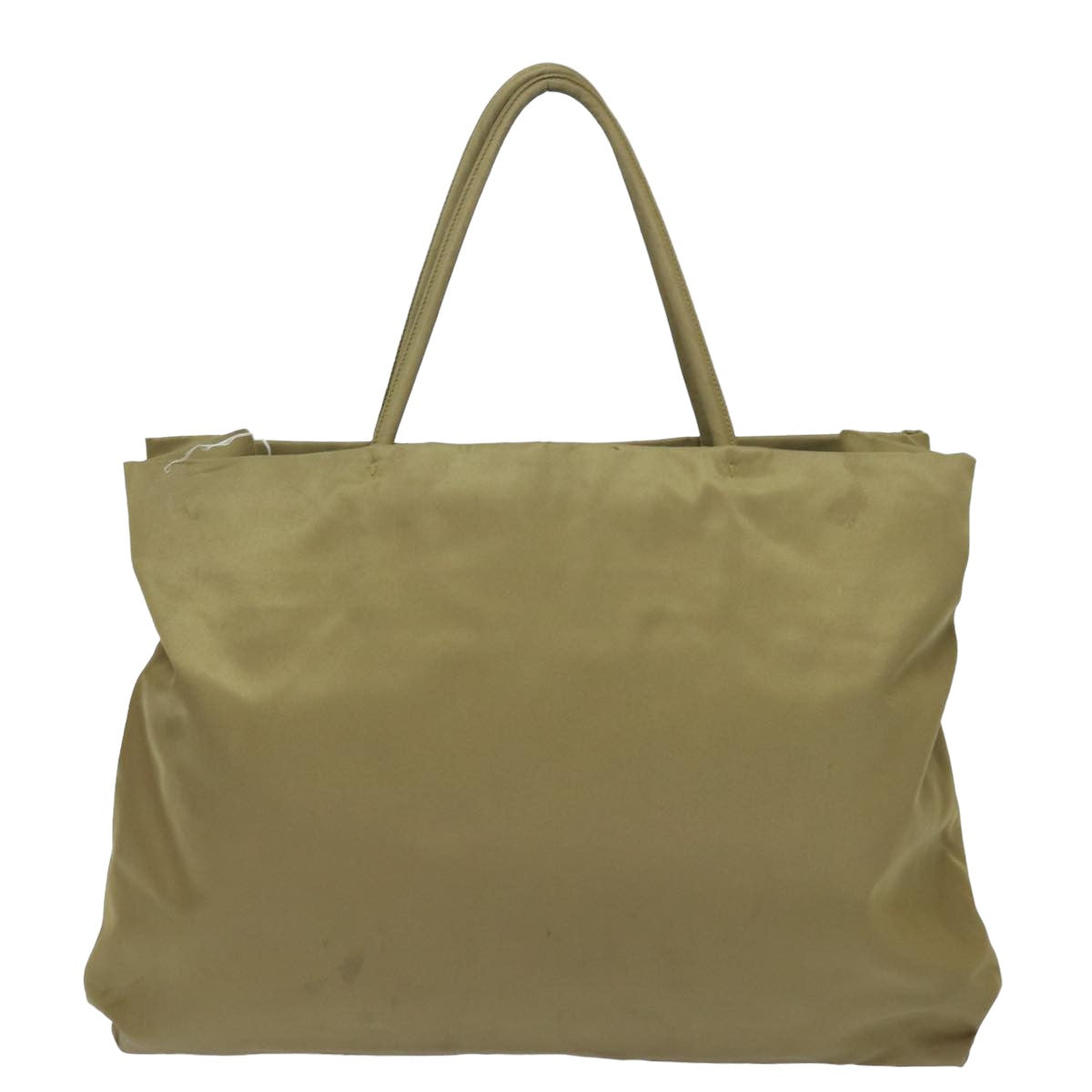 PRADA Nylon Hand Bag Khaki Auth