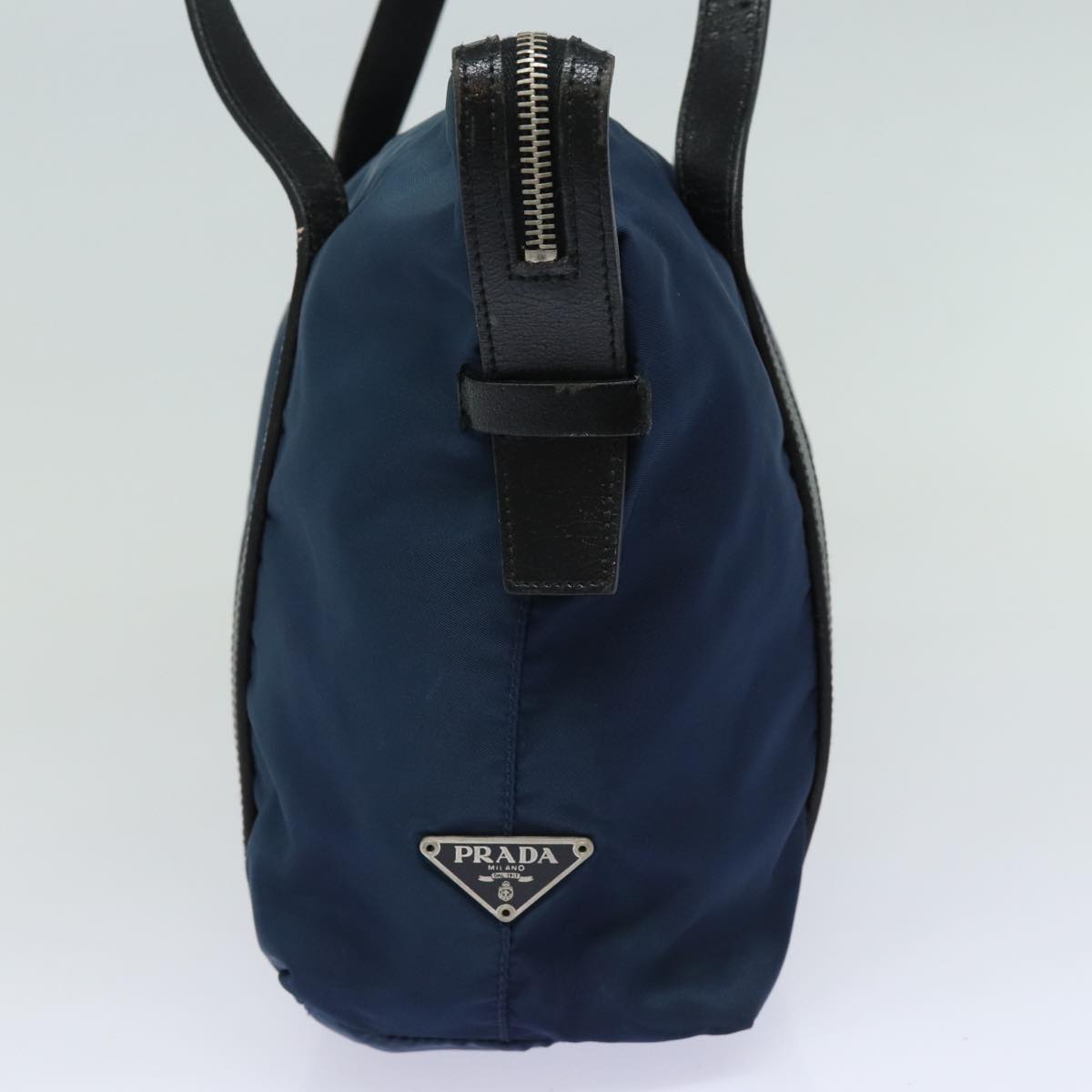 PRADA Nylon Shoulder Bag Blue Auth